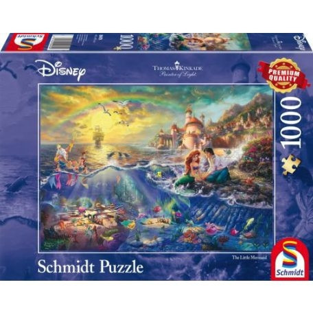 Schmidt 1000 db-os puzzle - Disney - The Little Mermaid, Kinkade (59479)