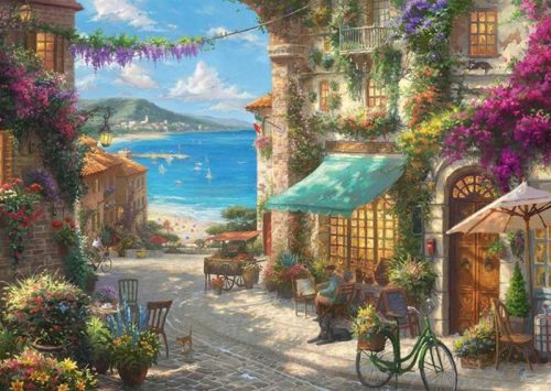 Schmidt puzzle Café an der italienischen Riviera 1000 db (59624)