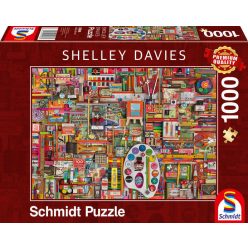 Schmidt Vintage artistas materials 1000db-os puzzle(59698)