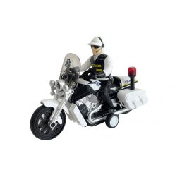 1/16 rendőrmotor, zenél, világít