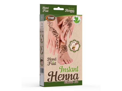 TyToo Instant Henna Szett Kéz és Láb mintákkal, olajjal