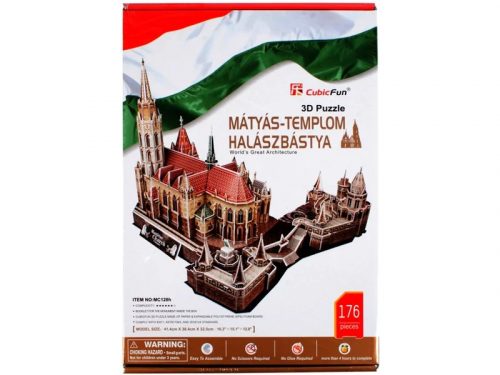 A Mátyás templom és a Halászbástya 176 darabos 3D puzzle