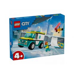 LEGO City Great Vehicles 60403 Mentőautó és snowboardos