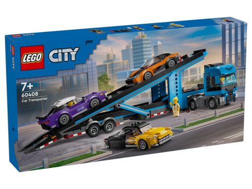 LEGO City 60408 Autószállító kamion sportautókkal