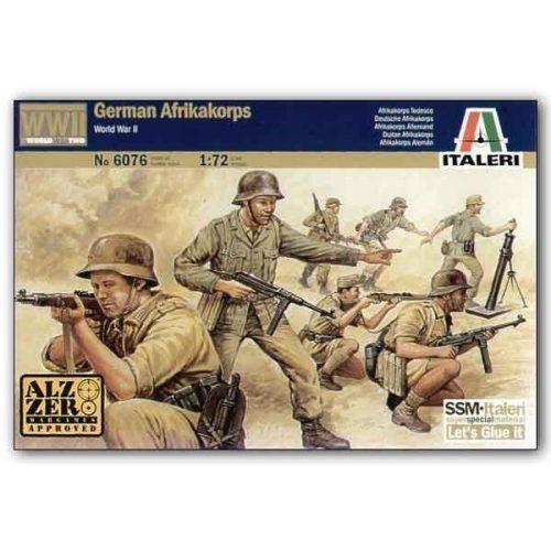 Italeri: II. világháborús Afrika Korps német csapat, 1:72 6076s