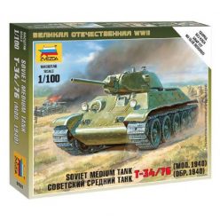 Zvezda Soviet Medium Tank T-34/76 1:100 (6101)