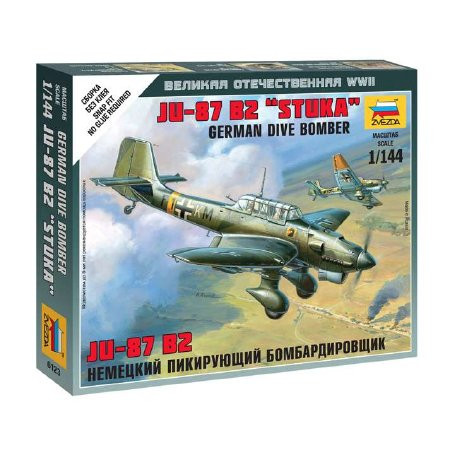 Zvezda German Dive Bomber JU-87 B2 Stuka 1:144 (6123)