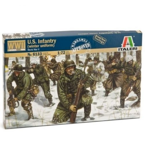 Italeri: II. világháborús amerikai gyalogos katonák, 1:72 6133s