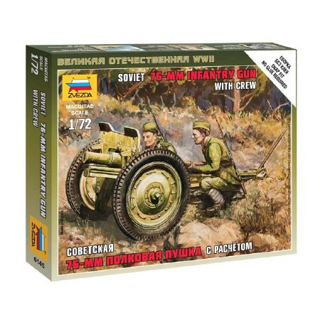 Zvezda Soviet 76-mm Gun 1:72 (6145)