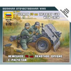 Zvezda German 75-mm Infantry Gun 1:72 (6156)