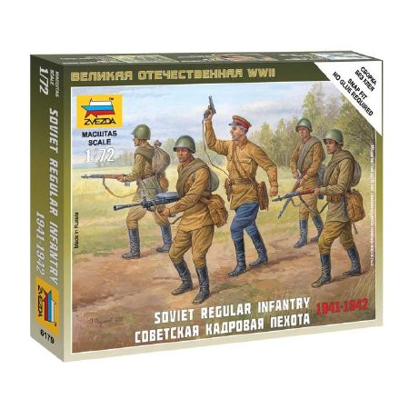 Zvezda Soviet Regular Infantry /1941-42/ 1:72 (6179)