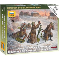 Zvezda Soviet 82 mm Mortar w/Crew 1:72 (6208)