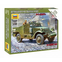 Zvezda Soviet M-3 Scout Car with Machine Gun 1:100 (6273)