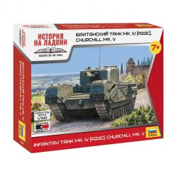 Zvezda Churchill Tank Mk. V 1/100 (6294)