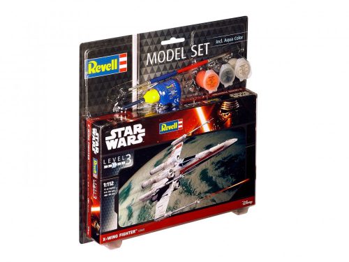 Revell Star Wars X-wing Fighter 1:112 makett készlet festékkel és kiegészítőkkel (63601)