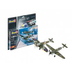   Revell Combat Set Bf109G-10 & Spitfire Mk.V 1:72 makett készlet festékkel és kiegészítőkkel (63710)