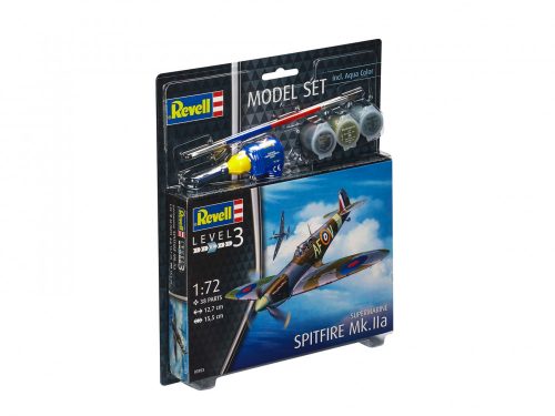 Revell Spitfire Mk. IIa makett 1:72 makett készlet festékkel és kiegészítőkkel (63953)