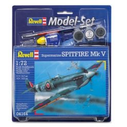   Revell Supermarine Spitfire Mk.V makett 1:72 makett készlet festékkel és kiegészítőkkel (64164)