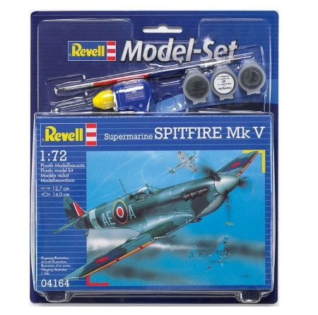 Revell Supermarine Spitfire Mk.V makett 1:72 makett készlet festékkel és kiegészítőkkel (64164)