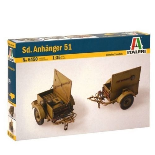 Italeri: Sd. Anhanger 51 Lőszerszállító pótkocsi makett, 1:35 6450s