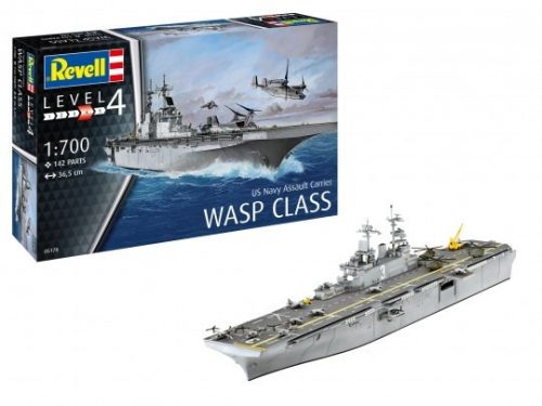 Revell Model Set Assault Carrier USS WASP CLASS 1:700 (65178)