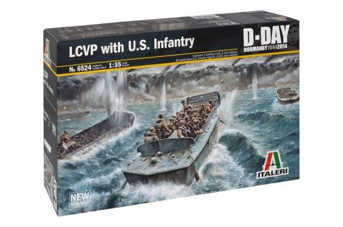 Italeri LCVP with US Infantry 1:35 makett hajó (6524s)