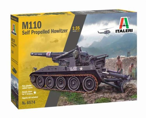 Italeri M110 Self Propelled Howitzer 1:35 makett harcjármű (6574s)