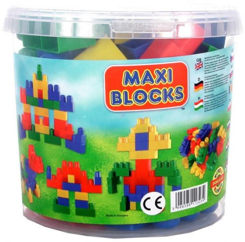 Dohány Maxi Blocks - 32 db-os nagy építőkocka készlet vödörben (675)