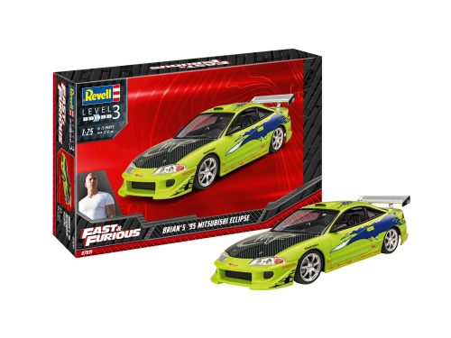 Revell Model Set Fast & Furious Brian's 1995 Mitsubishi Eclipse 1:25 (67691)