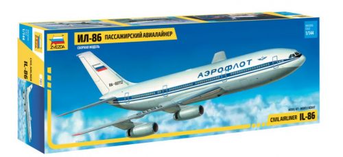 Zvezda Iljusin IL-86 1:144 makett repülő (7001)