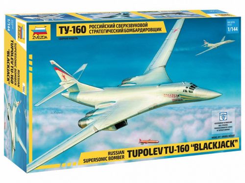 Zvezda Tupoljev TU-160 szuperszonikus bombázó 'Blackjack' 1:144 (7002)