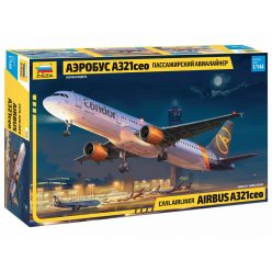 Zvezda Airbus A321 CEO 1:144 makett repülő (7040)