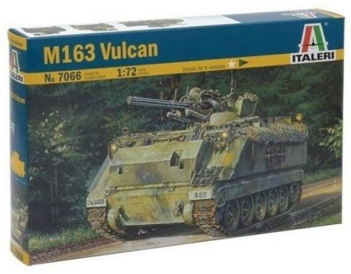 Italeri: M163 Vulcan katonai jármű makett, 1:72 7066s