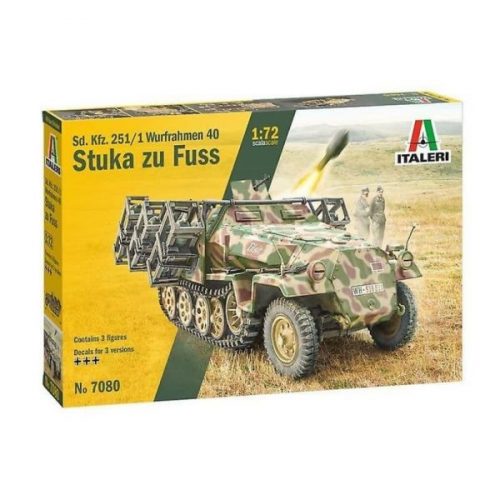 Italeri: Sd.Kfz. 251/1 Stuka zu Fuss katonai jármű makett, 1:72 7080s