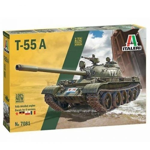 Italeri: T-55A tank makett, 1:72  7081s