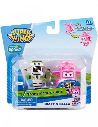 Super Wings Szárnyalók Transform 2db-os Dizzy & Bello (710630B)