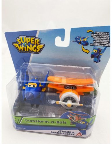 Super Wings Szárnyalók Transform 2db-os Jerome & Grand Albert (710630D)