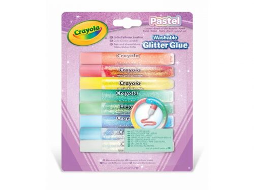 Crayola Pasztell csillám. ragasztó 8 db