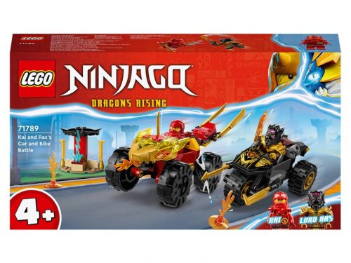 LEGO Ninjago 71789 Kai és Ras autós és motoros csatája