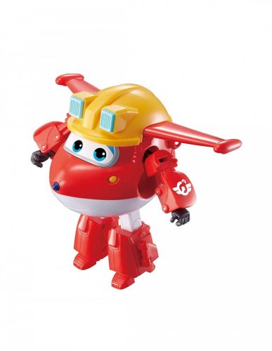 Super Wings szárnyalók Átalakuló Jett figura munkavédelmi sisakban (730211)