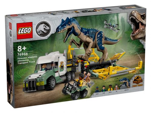 LEGO Jurrasic World 76966 Dinóküldetések: allosaurust szállító kamion