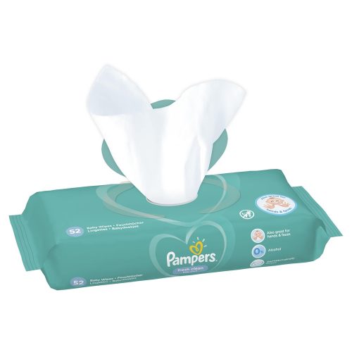 Pampers Fresh Clean törlőkendő  52 lap