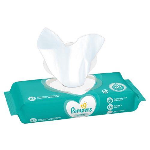 Pampers Sensitive törlőkendő  52 lap