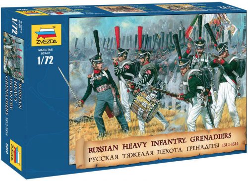 Zvezda Russian Heavy Infantry /1812-14/ 1:72 (8020)