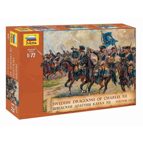 Zvezda Swedish Dragoons of Charles XII 17th to 18th century 1/72 (8057)