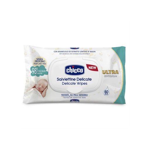 Chicco törlőkendő Soft&Pure baby 60db