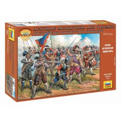 Zvezda Austrian Musketeers and Pikemen XVII. Century 1/72