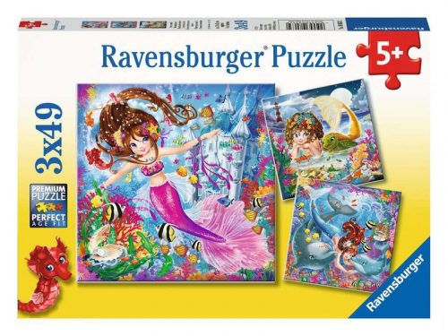 Ravensburger Puzzle 3x49 db - Csodás sellők (8063)