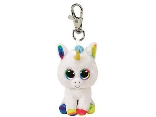 TY Beanie Boos Clip PIXY fehér unikornis plüss 8,5cm