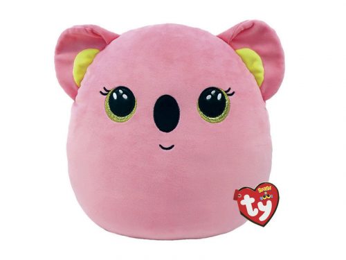 Ty Squishy Beanies párna alakú plüss figura POPPY, 22 cm - rózsaszín koala